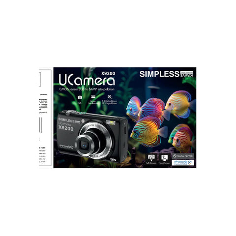 Samvix Kosher Digital Camera with 12x Optical Zoom UCamera X9200 (Black)